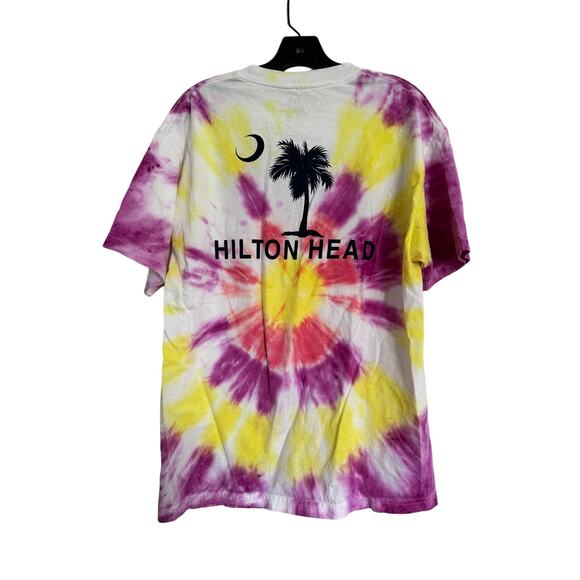 Hilton Head T Shirt Men’s Size Large Tie Dye Cotton - Picture 3 of 5